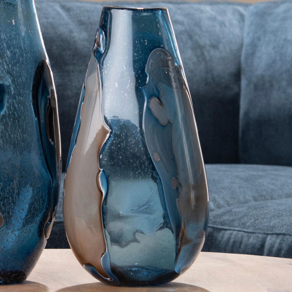 Slatehouse Bridger Small Vase in Blue and Brown, , large