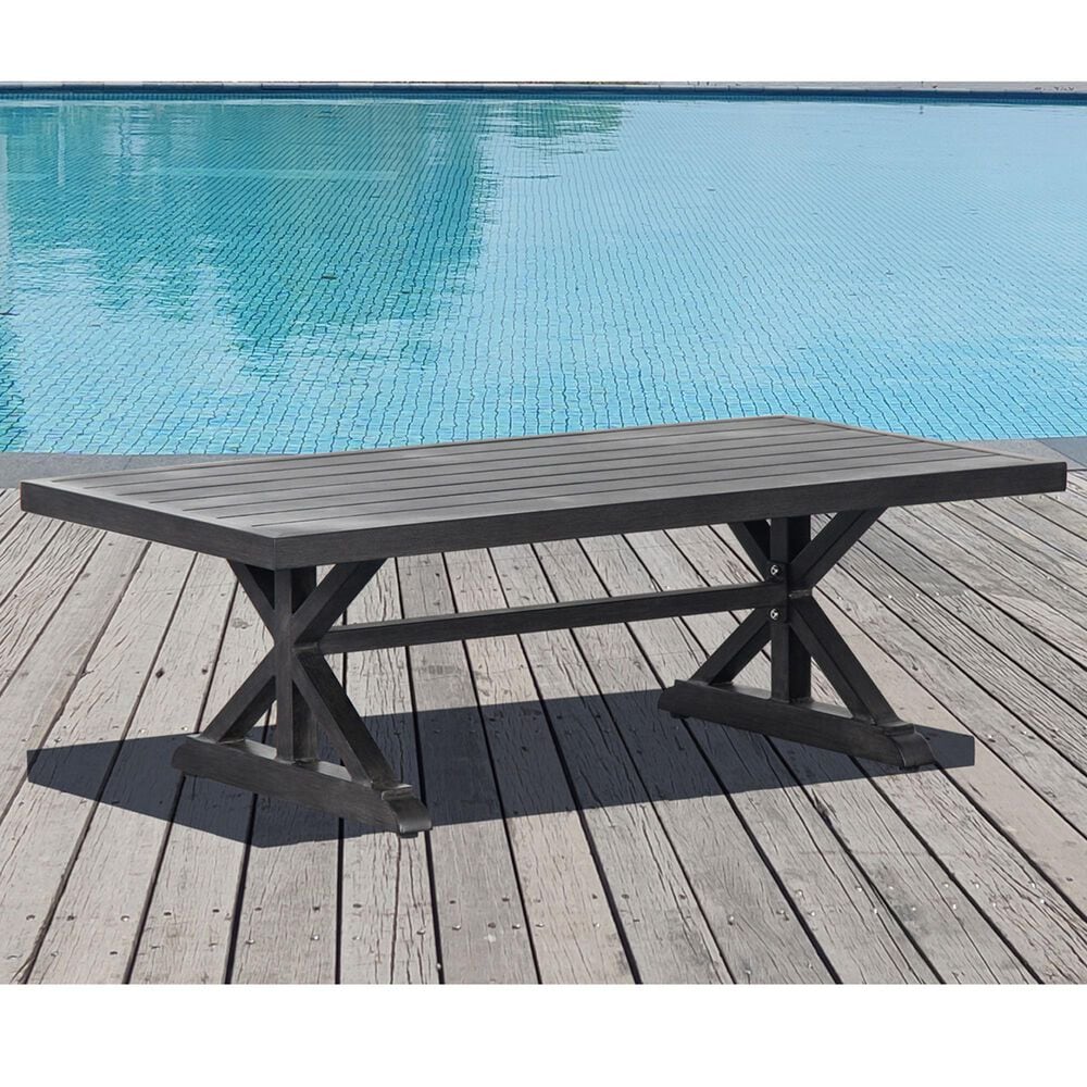 Steve Silver Co. Jones Patio Coffee Table in Dark Gray, , large