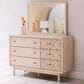 Ashley Arloster 6-Drawer Dresser and Mirror in Tan, , large