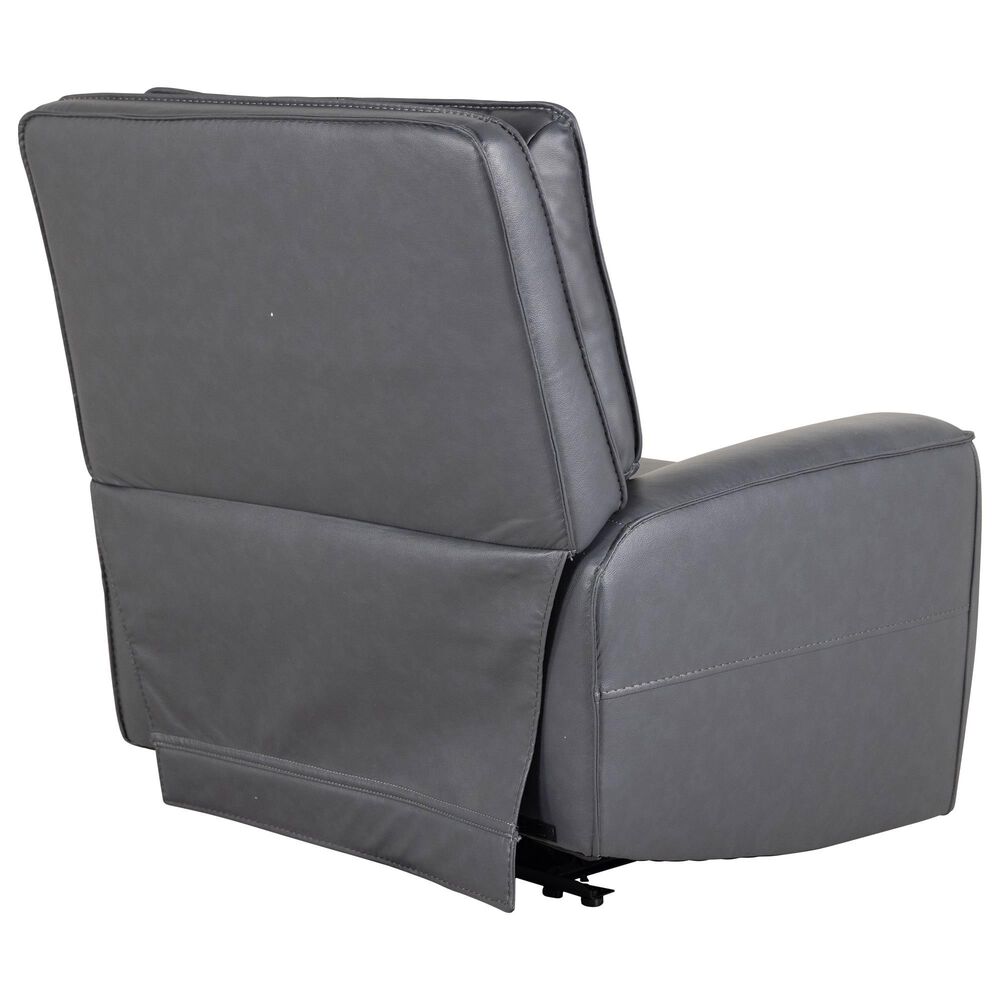 Oxford Furniture Zero Gravity Power Reclining Console Sofa with Power Headrests in Ajax Indigo, , large