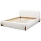 Jennifer Taylor Home Alpine Puffy Modern Queen Platform Bed in Ivory White, , large