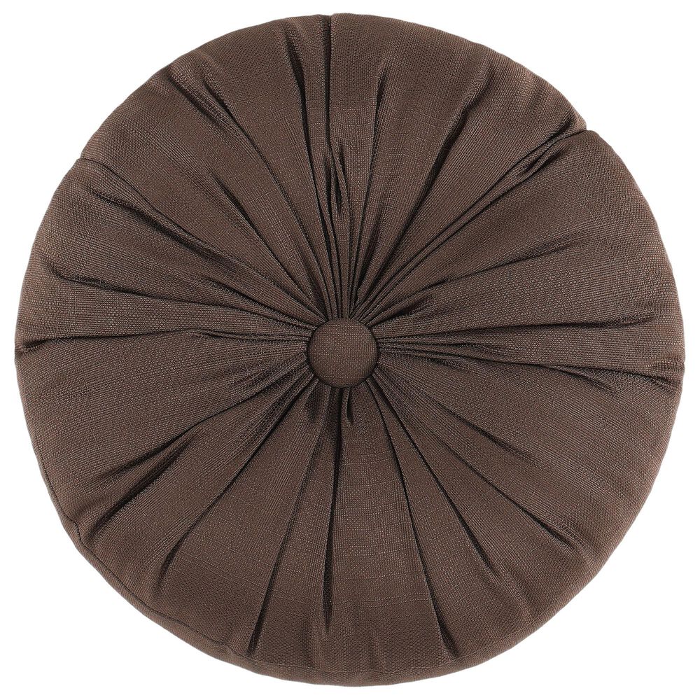 J. Queen New York Maren 15" Round Throw Pillow in Chocolate, , large