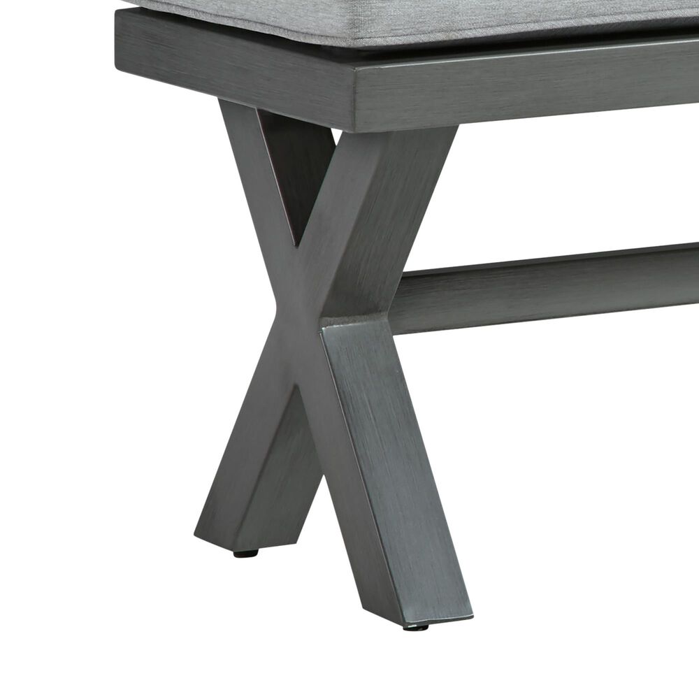Ashley Elite Park Patio Bench in Gray, , large
