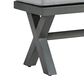 Ashley Elite Park Patio Bench in Gray, , large