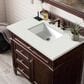 James Martin Vanities Brittany 36" Single Bathroom Vanity in Burnished Mahogany with 3 cm Lime Delight Quartz Top and Rectangular Sink, , large