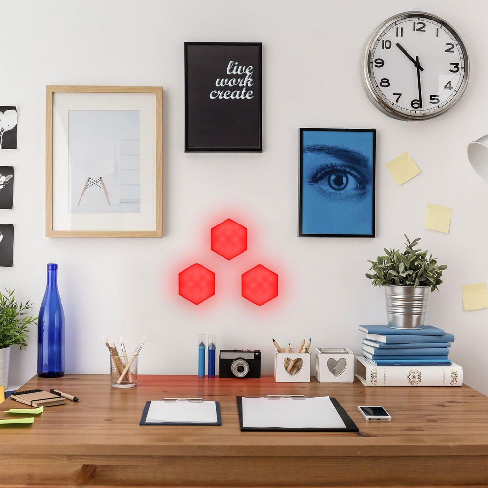 Monster Illuminessence Hexagon Touch Light in Multicolor (3-Pack), , large