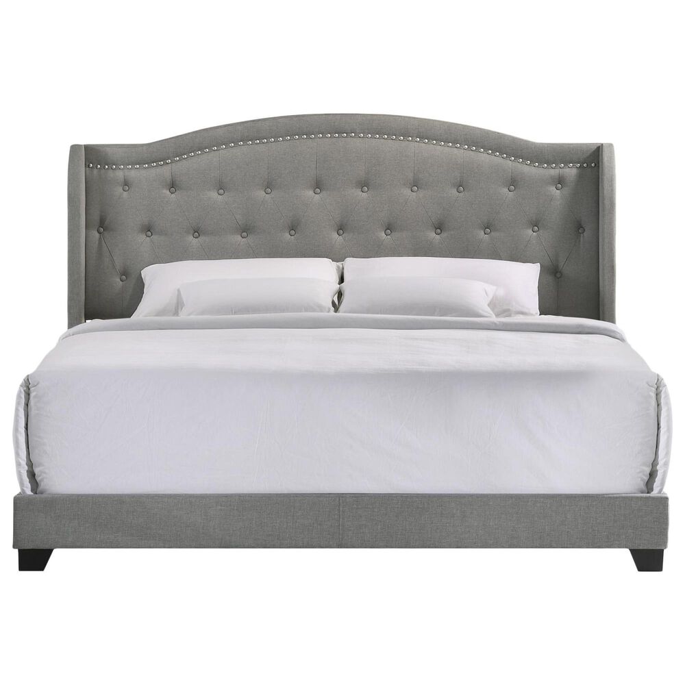 Hawthorne Furniture Rhyan Upholstered King Bed in Smoke, , large
