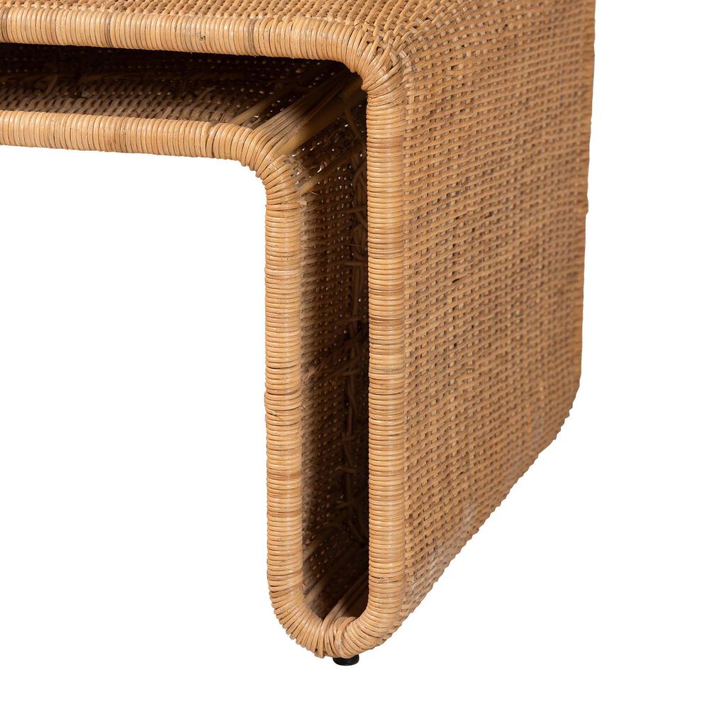 Baxton Studio Nevada Coffee Table in Light Honey, , large