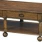 Hekman Fairfax 2-Drawer Rectangular Coffee Table in Chestnut Brown and Black, , large