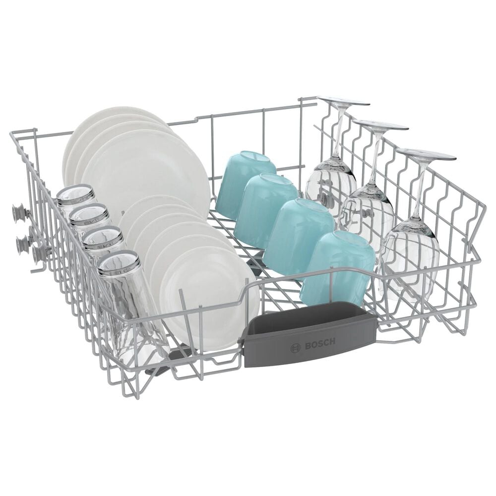 Bosch 100 Series 24&quot; Built-In Recessed Handle Dishwasher with 8 Wash Cycles in Stainless Steel, , large