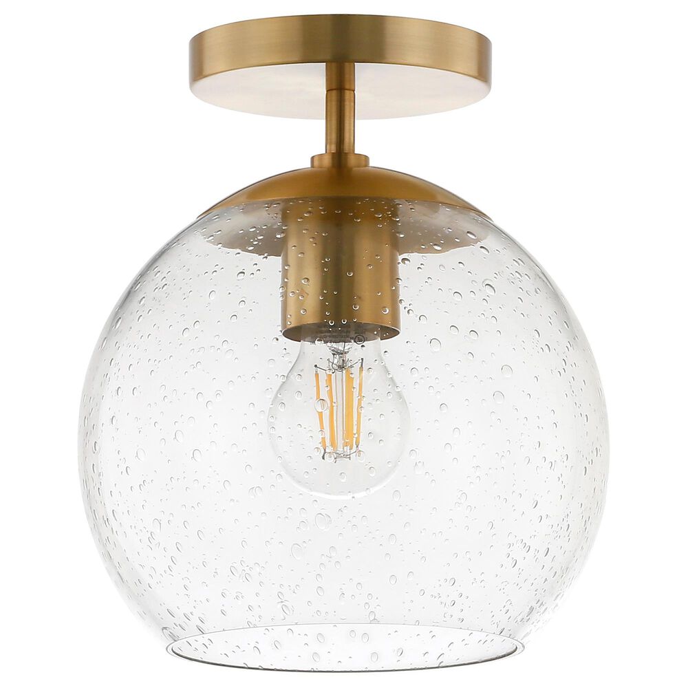 Hudson and Canal Bartlett Semi Flush Mount in Brass, , large