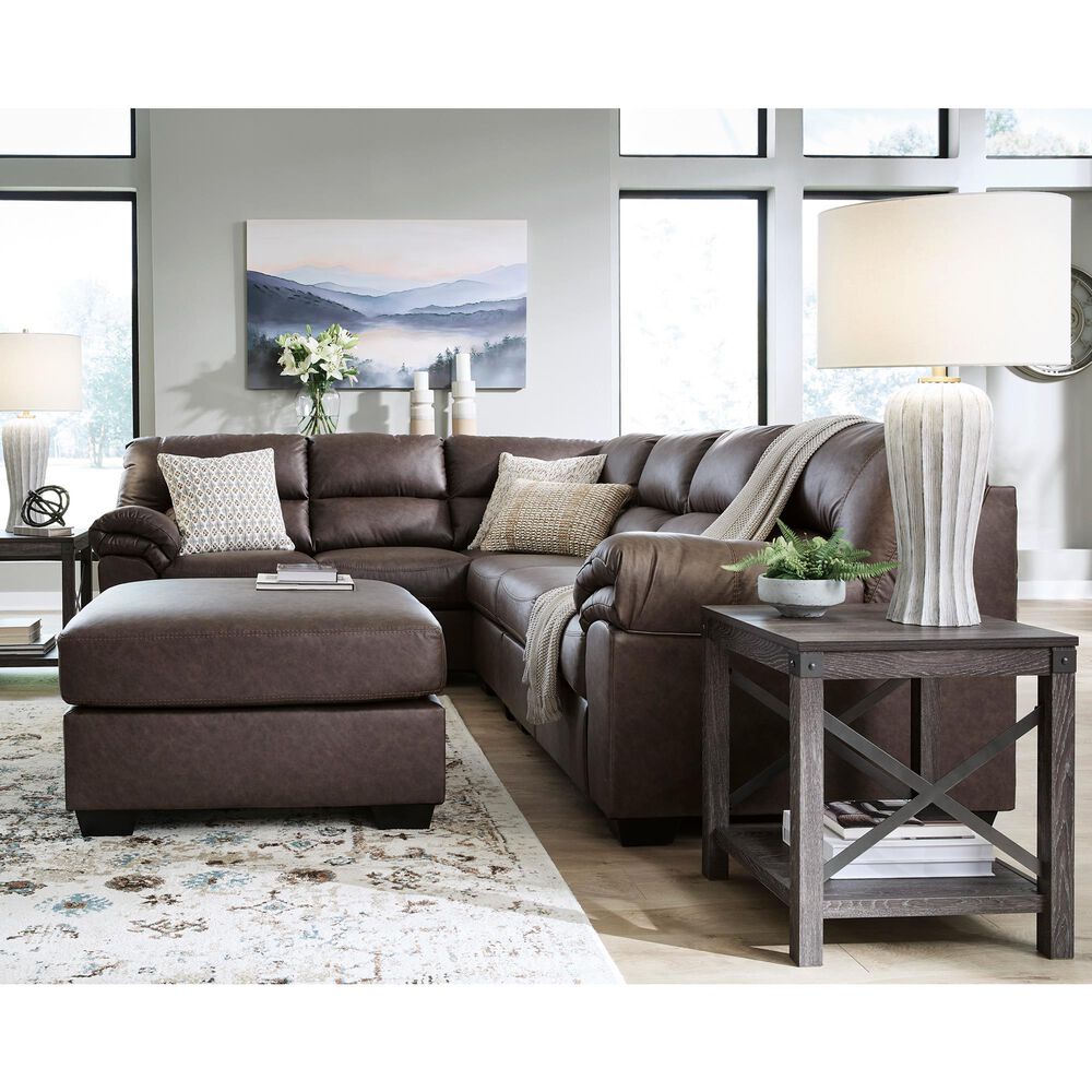 Ashley WillowBend Oversized Ottoman in Umber, , large