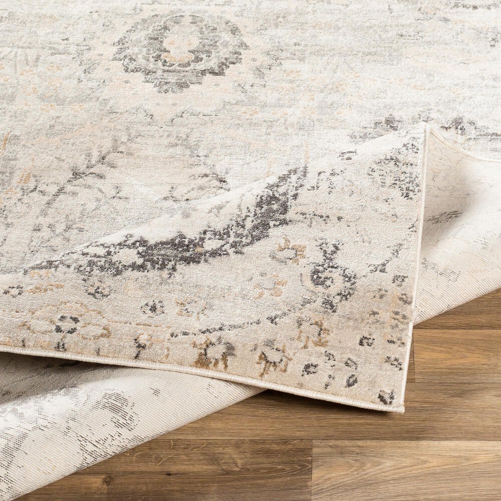 Surya Indigo IGO-2318 6&#39;9&quot; x 9&#39; Gray, Beige and White Area Rug, , large