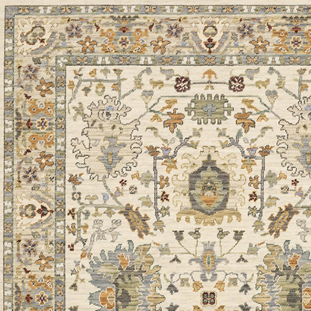 Oriental Weavers Lucca Oriental Border 2&#39; x 3&#39; Ivory Area Rug, , large