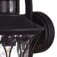Vaxcel Abigail 1-Light Outdoor Motion Sensor Wall Sconce in Textured Black, , large