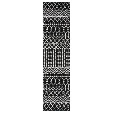 Safavieh Tulum TUL270 2" x 5" Black and Ivory Runner, , large