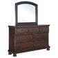 Millenium Porter 4-Piece King Bedroom Set in Burnished Brown, , large