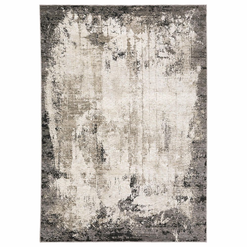 Oriental Weavers Nebulous Crystal 5"3" x 7"6" Grey Area Rug, , large