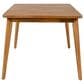 Hearth and Haven Outdoor 63" Rectangular Dining Table in Teak - Table Only, , large