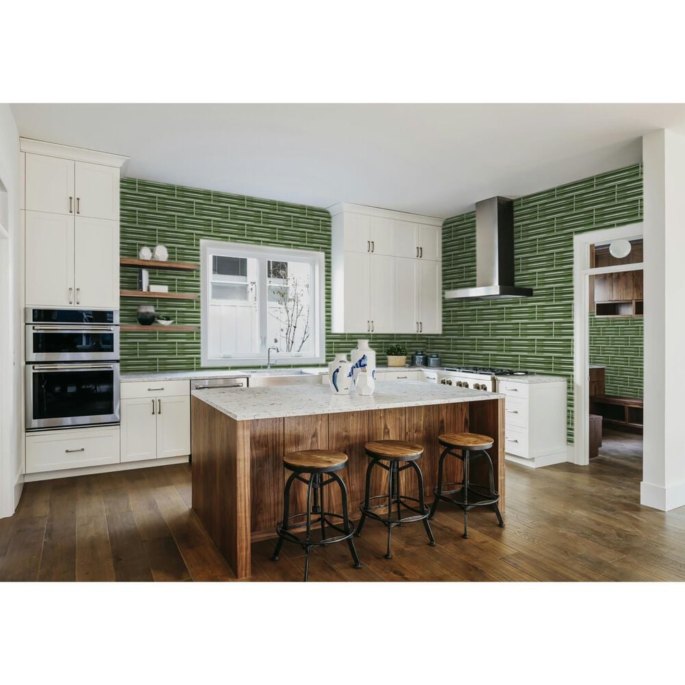 Emser Tubage Green 7&quot; x 16&quot; Porcelain Tile, , large