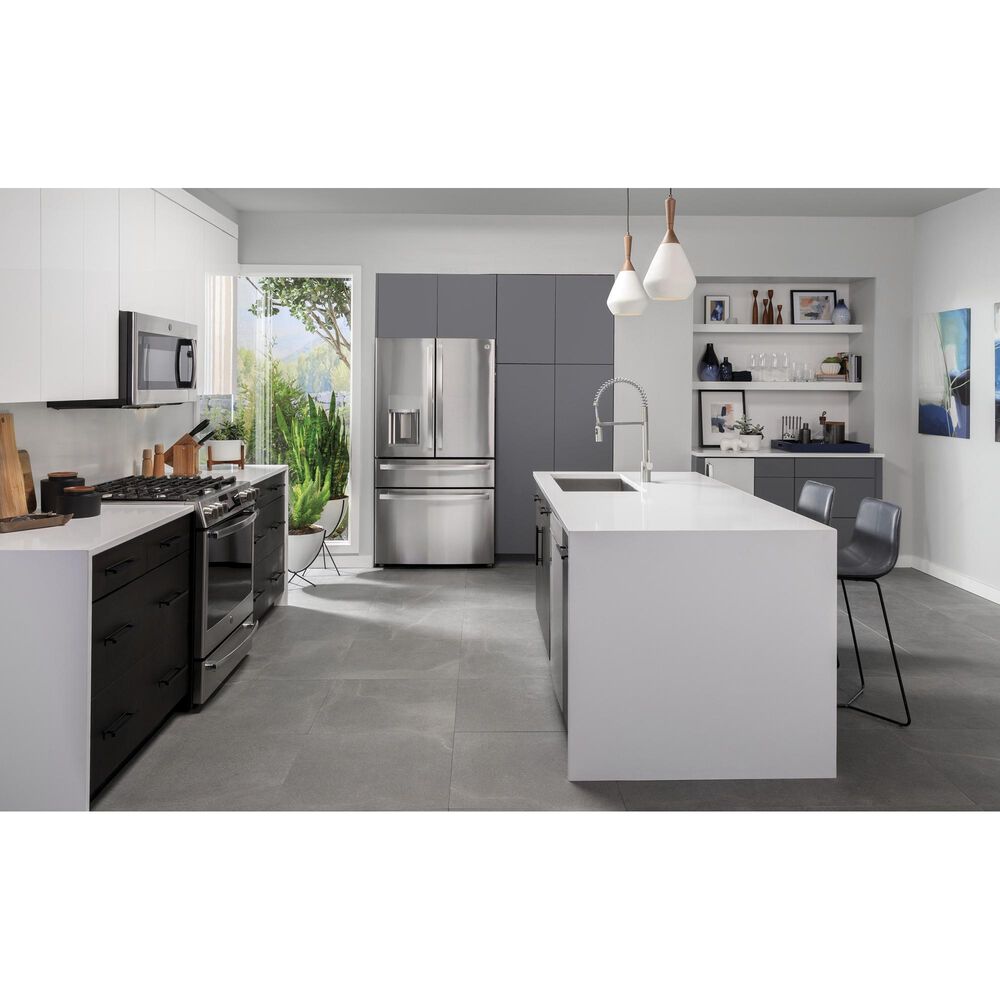 GE Profile 27.6 Cu. Ft. 4-Door French-Door Refrigerator in Stainless Steel, , large
