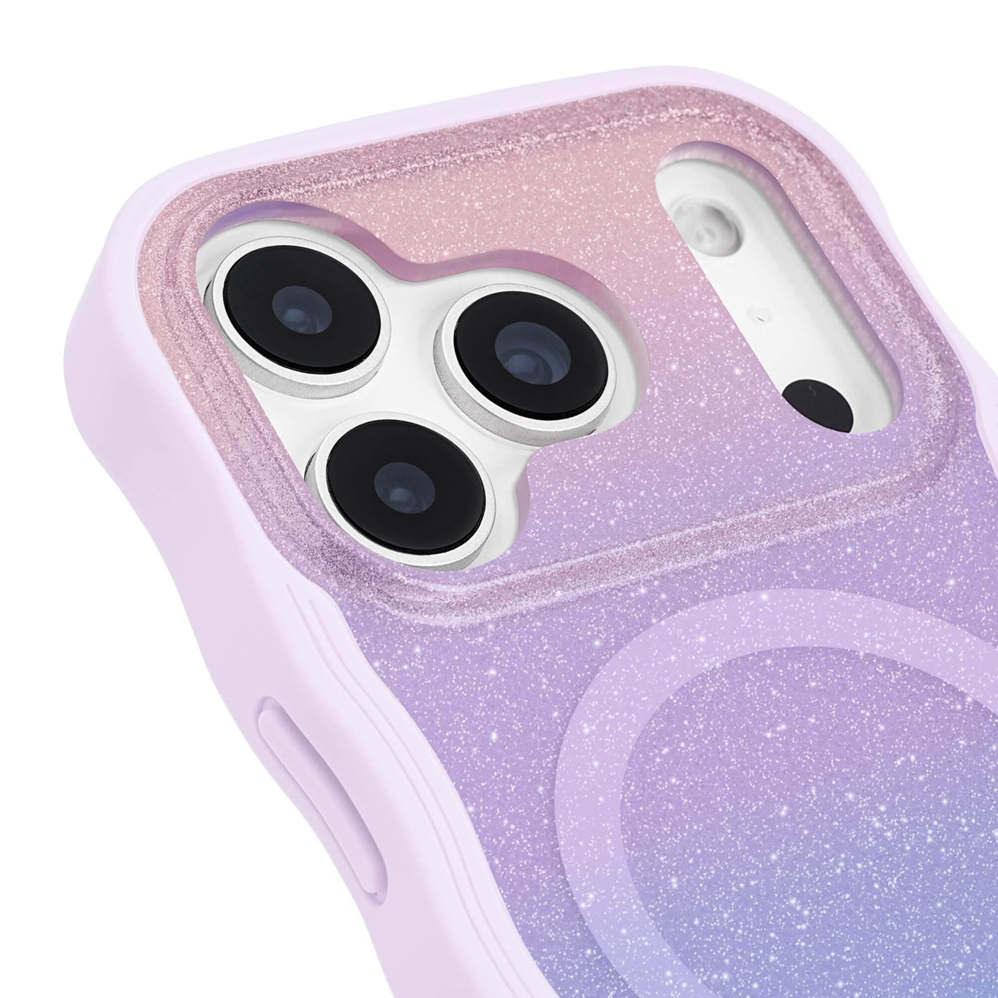 Kate Spade Wavy MagSafe Case for Apple iPhone 17 Pro in Opal Glitter