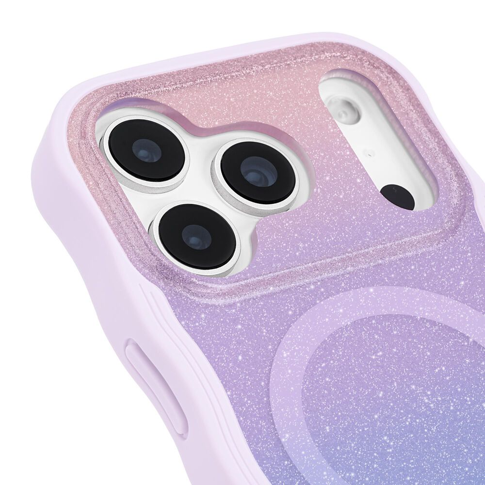 Kate Spade Wavy MagSafe Case for Apple iPhone 17 Pro in Opal Glitter, , large