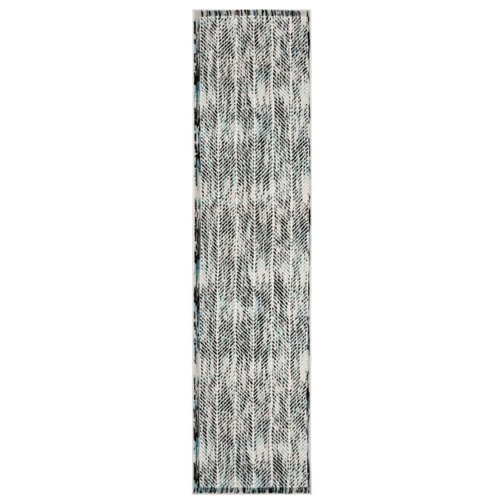 Safavieh Skyler SKY194B 2" x 8" Gray and Blue Scatter Rug, , large