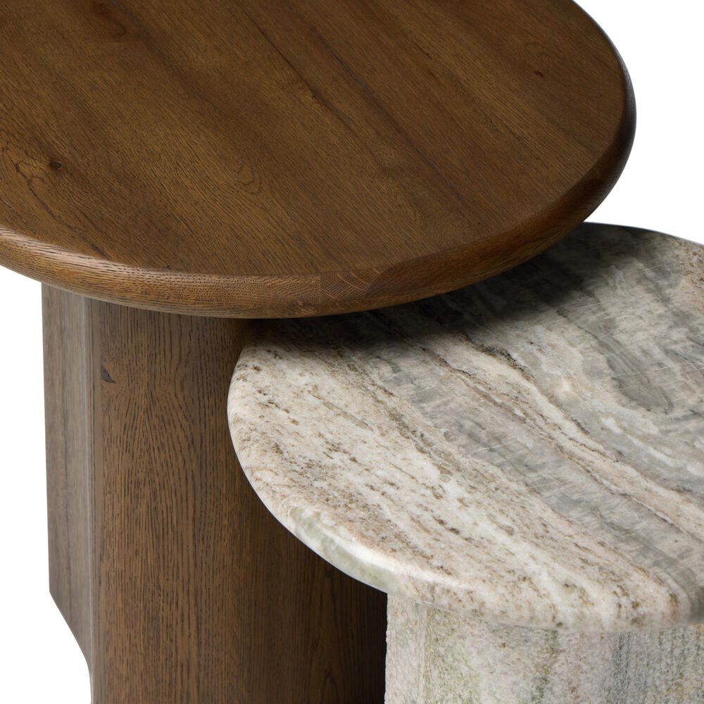 Four Hands Nesting End Tables in Rustic Fawn, , large
