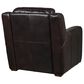 Bordeaux & Co Leather Accent Chair in Berlin Dark Brown, , large