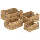 Maple and Jade Coastal Storage Basket in Light Brown (Set of 4), , large