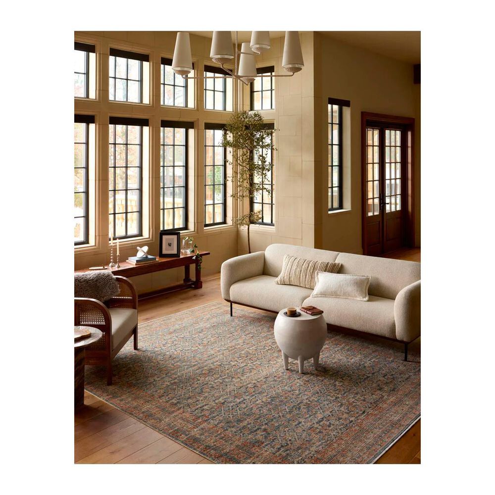 Loloi Loloi Heritage Blue / Rust 13&#39; x 16&#39; Area Rug, , large