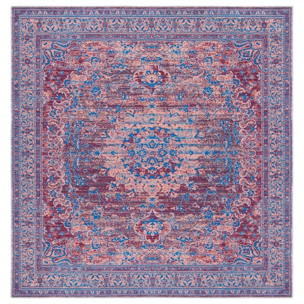 Safavieh Serapi 6"7" Square Gold and Blue Area Rug, , large