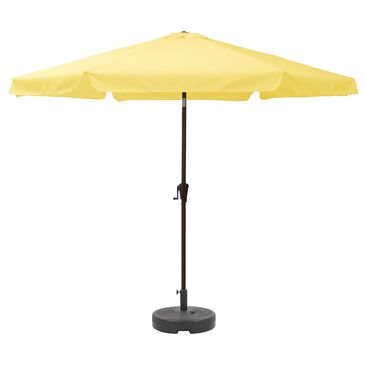 CorLiving 10" Yellow Tilt Market Umbrella with Black Base, , large