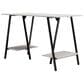Ashley Bayflynn 2-Shelf Desk in White and Black, , large