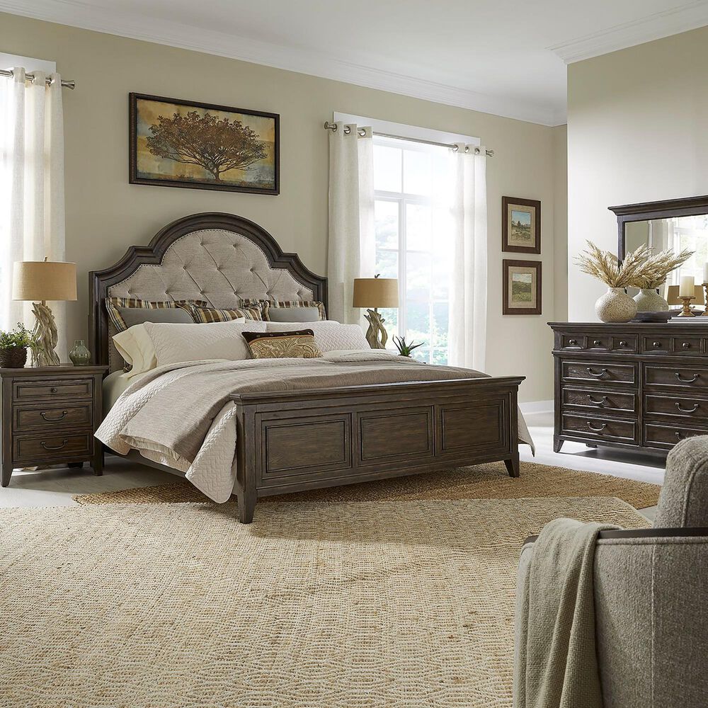 Belle Furnishings Paradise Valley 3-Drawer Nightstand in Saddle Brown with USB Ports, , large