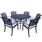 World Source Castle Rock 7-Piece Dining Set in Black, , large