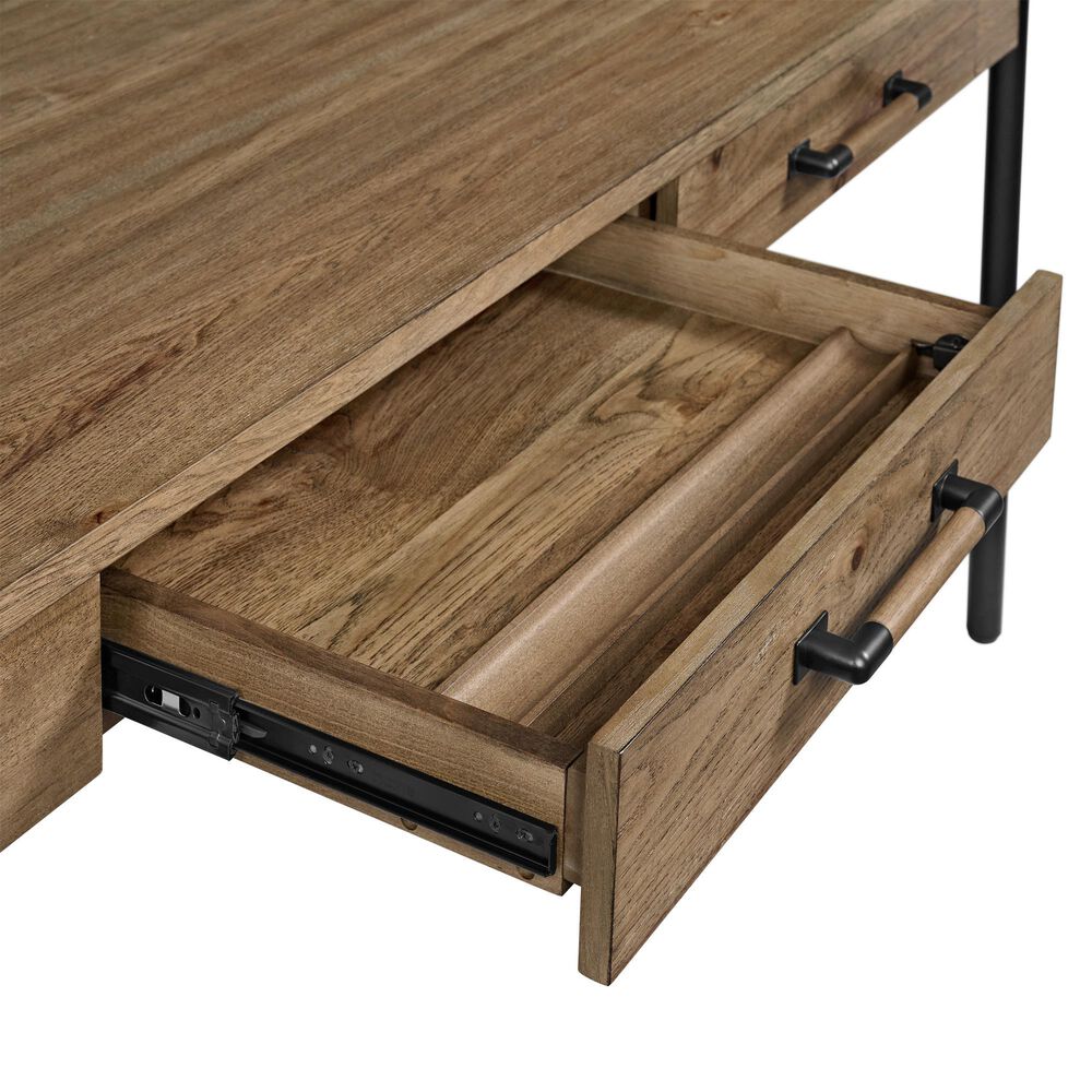 Hawthorne Furniture Norcross 60" Writing Desk in Hickory and Black, , large