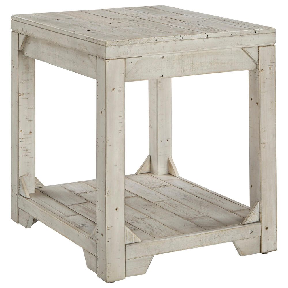 Fregine End Table - Whitewash Fregine End Table - Whitewash