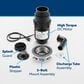 GE Appliances 1/2 HP Continuous Feed Corded Garbage Disposal in Black, , large