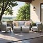 HOMLUX 5-Piece Outdoor Patio Furniture Set in Gray, , large