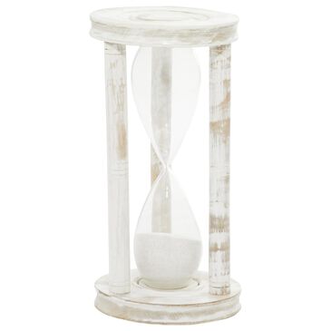 Maple and Jade 12" Farmhouse Timer in White, , large