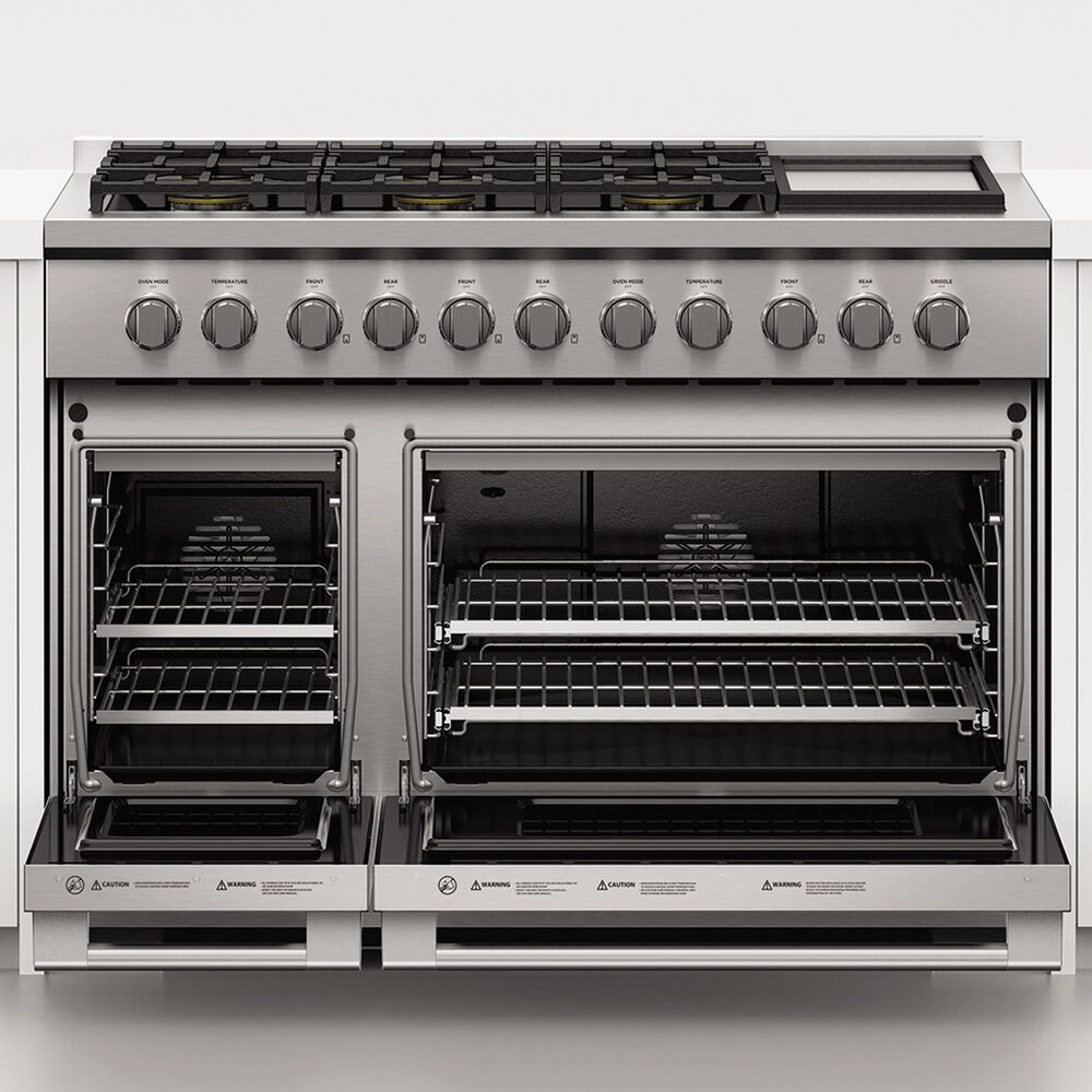 Fisher &amp; Paykel 48&quot; Freestanding Liquid Propan Gas Range with 6 Burners and Griddle in Stainless Steel, , large