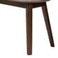 Baxton Studio Easton Bench with Light Grey Cushion in Walnut Brown, , large