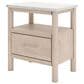 Ashley Cadmori 1-Drawer Nightstand in Brown and White, , large