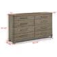 Crown Mark Veranda Queen Upholstered Panel Bed with Dresser, Chest, and Two Nightstands in Khaki, , large