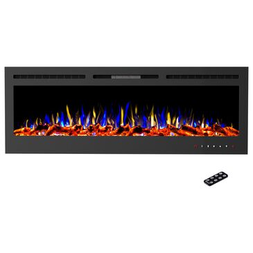 Timberlake Hastings Home 72" Electric Fireplace Wall Mount in Black, , large