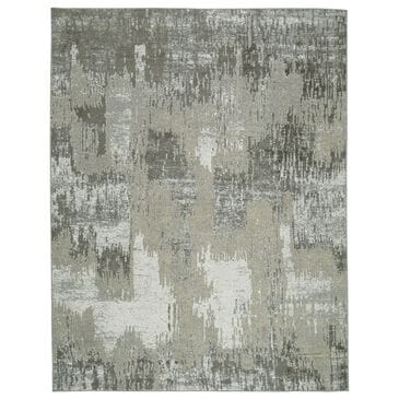 Ashley Arriston 5"3" x 7" Teal, Gray, Beige and Taupe Area Rug, , large