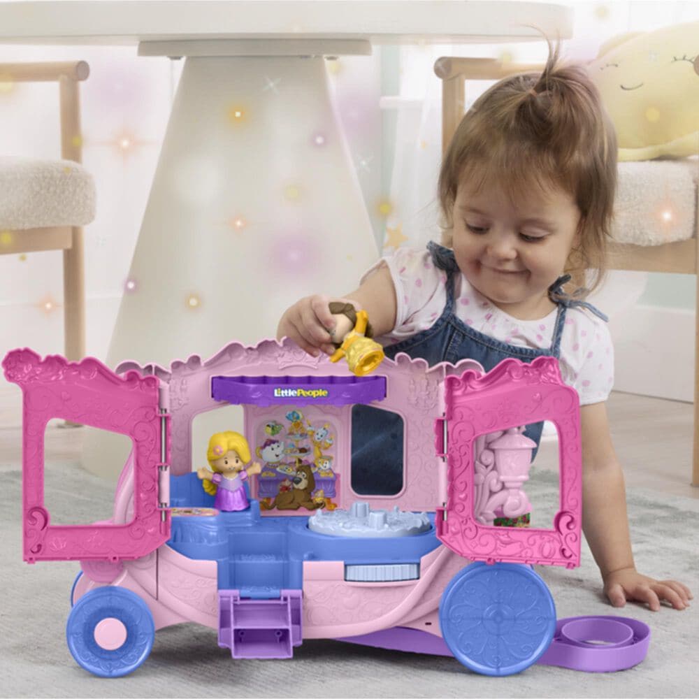 Fisher Price Little People Disney Princess Deluxe Vehicle Playset, , large