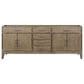 Lexora Home Laurel 80" Double Bathroom Vanity in Grey Oak with White Quartz Top and Rectangular Sinks, , large